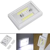 Zehui COB LEDコードレスライトスイッチ磁気下キャビネットシェルフクローゼットNightlight &キッチンRV &ボート電池式LED夜間ライト200ルーメン緊急ランプ