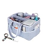 おむつストッカー ベビー用品収納 おむつ収納ケース 育児グッズ おむつ替えグッズ カゴ バスケット 出産祝い 出産準備 小物入れ おもちゃ入れ ママとベビーへ (white&black)