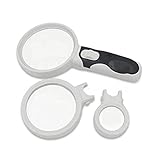 ULTY ハンディ LEDル－ペ 2.5倍 5倍 16倍 手芸 修理 精密 作業 UL-LED3LOUPE