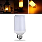 E27 5W 1800K SMD2835 99LEDs黄色点滅呼吸一般照明炎電球AC110-240V