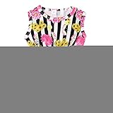 MIOIM ベビー服 ロンパース キッズ 赤ちゃん 花柄 プリント ノースリーブシャツ 半袖 女の子 可愛い Tシャツ 連体服 ボディスーツ お着替え簡単 新生児 出産祝い カバーオール 0~2歳