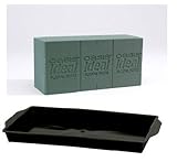 1 x Oasis Ideal Wet Foam Brick & 1 x Single Black Brick Tray. The perfect item for fresh flower arra