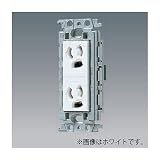 パナソニック 埋込抜け止め接地ダブルコンセント 絶縁取付枠付 15A 125V ベージュ WTF11624FK