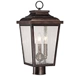 Minka Lavery 72176-189 Irvington Manor 3 Light Post Mount, Chelesa Bronze Finish [並行輸入品]