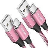 USB Type C ケーブル【1.8m 2本】etguuds 3A急速充電 QC3.0 タイプc ケーブル 高速データ転送 cタイプ 高耐久ナイロンSwitch、Xperia XZ3 XZ2 XZ、Galaxy S20 S10 S9 A20 A21 Note 10 9 8、LG、Xiaomi, その他Android USB-C機器対応