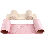 Kanemt ベビー枕 寝返り防止クッション 絶壁頭矯正 肌触りいい　赤ちゃん枕　可愛い　幅の調整可能　熊綿素材と枕席