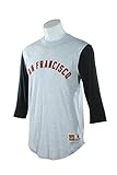 San Francisco Giants Mitchell & NessメンズScoring Position 3 / 4スリーブラグランTシャツ S グレイ