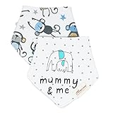 ベビー 三角スタイ 三角バンダナ リバーシブル オシャレな ２枚セット【 nanoCaret^ 】 (Ａ)