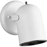 Progress Lighting P6155-30 1-Light Round Back Directional Metal Cylinder Style Light with On/Off Swi