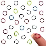 ファイ二エ 丸カン 10ｍｍ カラフル ミックス 100個 ジャンプリング 丸環 基礎パーツ 接続金具 金具 アクセサリー ハンドメイド 手芸 パーツ BD4158