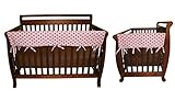 Maya Dot 3 Piece CribWrap Convertible Crib Rail Cover Set by Trend Lab