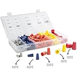 XtremepowerUS 158pc電気配線接続ねじTwistコネクターキャップW /スプリング挿入詰め合わせキット