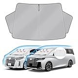 J-PREMIS トヨタ アルファード ヴェルファイア 30系 フロントガラス サンシェード ALPHARD VELLFIRE 30 2015年 - 2023年 車用サンシェード UVカット 遮光シェード 日よけ ハンドルサンシェード 遮光 断熱 暑さ対策 車中泊 折り畳み式 ハニカム設計 収納袋付き 車種専用 内装パーツ 取付簡単 メーカー直営