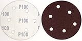 Astral ダブルアクション マジック ペーパー サンダー用 125mm 6穴 各種 100枚 セット ( 100＃)