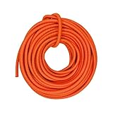DLLM ドローコード ゴム紐 反射 バンジーコード 耐久 強力 軽量 ショックコード アウトドア ゴムロープ 丸ゴム 弾性コード テント キャンプ ロープ 幅 5mm 10m オレンジ