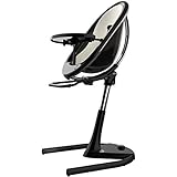 Mima Moon 2G Complete High Chair in Black with Snow White Seat Pad [並行輸入品]