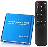 メディアプレーヤー マルチメディアプレーヤー HDプレイヤー 解像度1920*1080P Media player映像 動画 画像 音楽再生機器 テレビや液晶モニターなどで大画面再生 SDカード/USBメモリ/HDD 外付けハードディスク対応 HDMI AV出力 デジタルサイネージ 広告機 店頭展示 家庭に写真を流れ 持ち運び ブルー