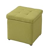 山善(YAMAZEN) 収納スツール 幅37 FBS-S(GR)F グリーン