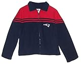 新しいEngland Patriots Womens Medium Full Zip Fleece Jacket – Navyブルー&レッド