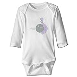 カッコいい 赤ちゃん ナット ボール ボウリング 子供服 100%綿 White Size 18 Months