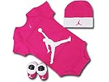 (ジョーダン)Jordan ベビージョーダン 3点セット (0-6M(0～6ヶ月), ピンク白) [並行輸入品]