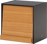 不二貿易 ウッドグラデーションボックス フラップ扉 2段 幅40cm メープル 96089