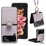 Galaxy Z Flip4 用 5G ケース リング付き 首かけ 斜めがけ 肩掛け おしゃれ 軽量 薄型 折りたたみ式 背面カード収納 小