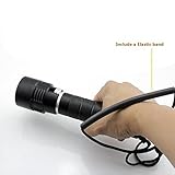Aidisun 6000 lumens 3 XM-L2 LED Diving Flashlight Torch is effective used Underwater 80M for Diving 