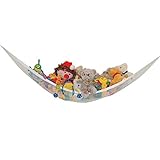 Rosiest おもちゃのハンモック プラッシュ指人形 コーナー整理用収納 80x60x60cm (ホワイト)