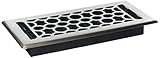 Decor Grates hch410-nklハニカムメッキ床登録、4インチ10インチ、ニッケル