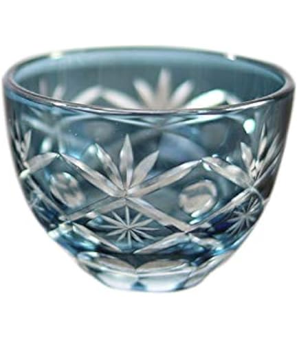 Amazon.co.jp: みよし漆器本舗 切子ぐい呑み盃 ペアセット 切子グラス