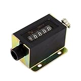 uxcell　手集計カウンター　数取器　D67F　回転ノブ　5桁　0-99999