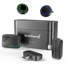 Amazon.co.jp: ZealSound ピンマイク ワイヤレス - 3 TX + 2 RX + 充電