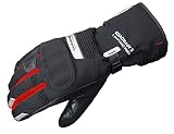 コミネ(KOMINE) バイク用 GTXCEツアラーウィンターグローブ アテルイ ブラック/レッド XL GK-814 1073 春秋冬向け 防水 カーボン CE規格 ストレッチ素材 プロテクター