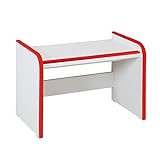 【地球家具】【キッズ収納】子供用 つくえ 安全設計 完成品 (レッド, ロータイプ) 安心やわらかEVA素材使用 キッズ用デスク 日本製