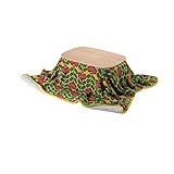 フラワー／【2点セット90cm】 こたつ テーブル 布団 北欧 長方形 おしゃれ 天然木 あたたかい セット 丸い 高さ調整