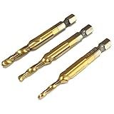 RedBeryl 選べる HSS タップ ドリル セット ネジ 修正 ハンドル M3 M4 M5 M6 M8 M10 (TiN 3-5mm 各1本)