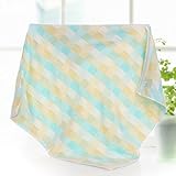 JINALV 肌にやさしい　子供　毛布　ベビーブランケット　大判　ひざ掛け　ガーゼタオル　子供バスタオル　ベビーケット　湯上りタオル　ふわふわ　タオル　赤ちゃん　60*120cm (グリーン)