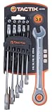 Tactix 371165 Wrench Ratchet Set, Black/Orange, 5-Piece by Tactix