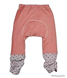 日本製 秋冬定番ルーズモンキーパンツ ブラッシュ 90cm ピーチ*ドット