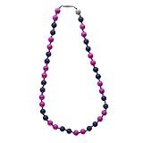Itzy Ritzy Teething Happens Silicone Jewelry Necklace Bead, Prepster Chic by Itzy Ritzy