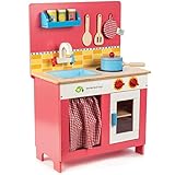 tender leaf toys 木製 チェリーパイキッチン かわいいイギリスデザインの小さなおままごとキッチン 収納付 ごっこ遊び 男の子 女の子 ままごと 知育玩具