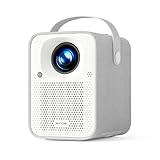 ETOE プロジェクター 小型 Google TV Netflix搭載フルHD 1080p 4K対応 高輝度 500ANSI 5G WiFi Bluetooth 5.1【オートフォーカス/自動台形補正/ 5W*2 HiFiスピーカー/防塵/天井吊り/三脚対応/スマホ/タブレット/PC/TV Stick/Switch/PS 対応】SEAL プロジェクター 家庭用 - 白