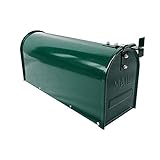 アメリカン ポスト スチール製 グリーン ポール付 U.S.STAND MAIL BOX