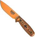 ESEE-4 1095 カーボンスチール ブラックシース (オレンジブレード、オレンジ/ブラックG10 3Dハンドル)