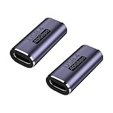 SZSL USB 変換アダプター タイプc 変換アダプタ 2個セット【40Gbps高速データ転送&100W/5A急速充電& 8K@60Hz映像出力】タイプ USB-C Type C 延長コネクタ U SB4メス 延長コード 2個セット 中継器の両端はtype-c to type-c線の使用のみをサポートしている