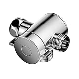 Baoblaze ABSプラスチック＆金属製　ホーム　ブラス　クローム　シャワー　ヘッド　ダイバータ　バルブ　ホース　エクステンション　実用的