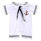 ベビーポルカドットロンパース 新生児　幼児　女の子 綿100% ネイビー アンカー　子供服　0-2歳設定 長袖 カバーオール 出産 4サイズ選べる (12-18ヶ月/XL)