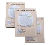 3pk - Clay Hanging Keepsake Baby Prints Kit by Casting Keepsakes [並行輸入品]