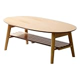 棚付き脚折れ木製センターテーブル（-Lokon-ロコン）（丸型ローテーブル）